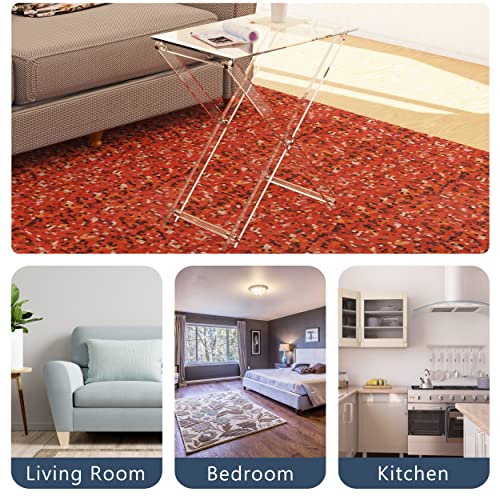 TV Tray with 2 Removable Trays Acrylic Folding Tray Table Two Tier Serving Tray Top Foldable Nightstand for Bedroom Kitchen Acrylic Modern Furniture Space Saving Side Table Serving Food Trays