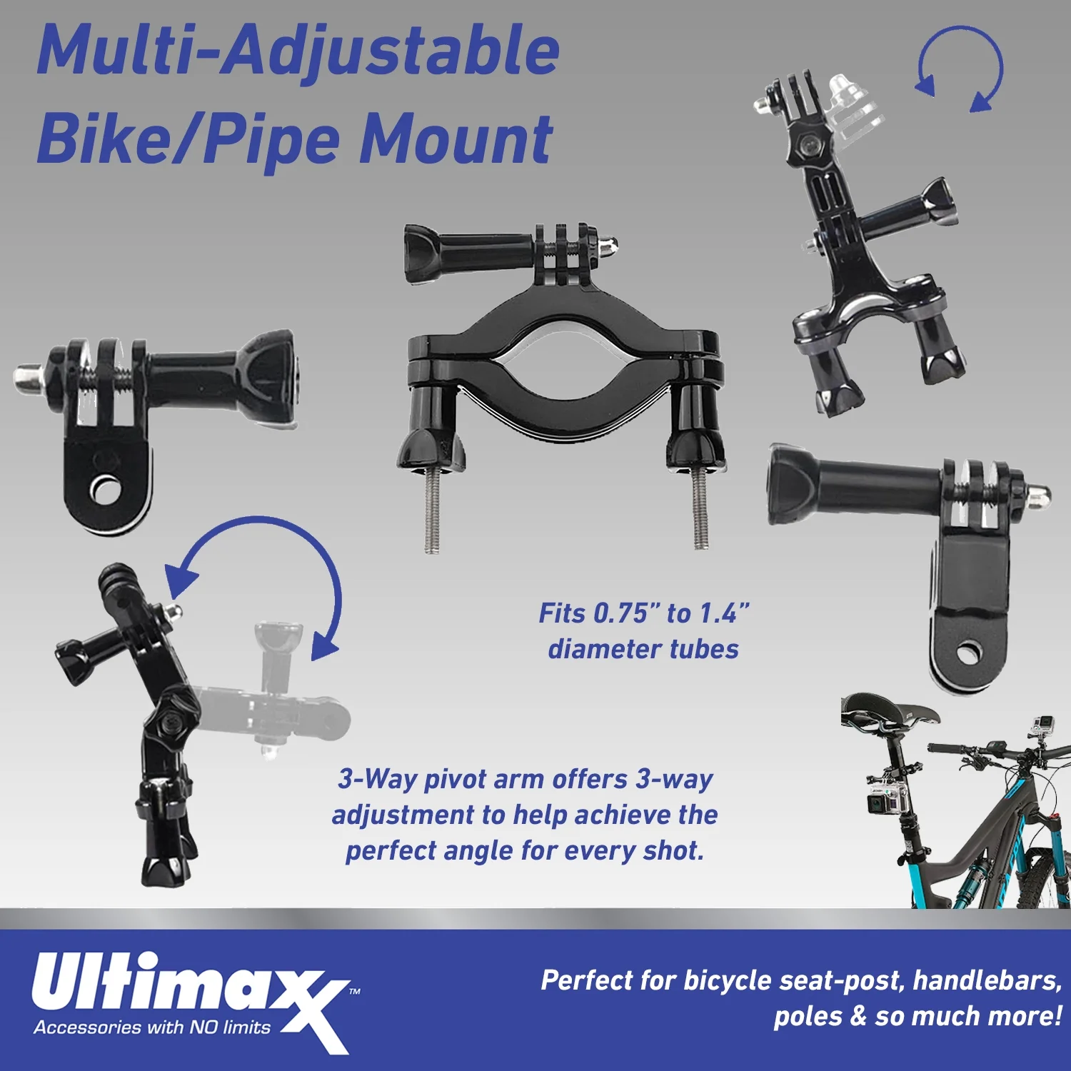 Ultimaxx Deluxe Insta360 GO 3 Action Camera Bundle (32GB) - Includes: 1/4” Screw Adapter for Action Cam Mounts, Extension Arm Helmet Mount Kit & Much More (32pc Bundle)