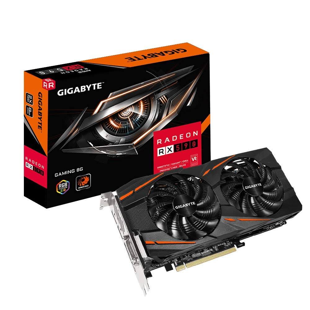 Gigabyte Radeon RX 590 RX 590 Gaming 8G Graphics Card - 8 GB GDDR5 - 256-bit - 1560 MHz