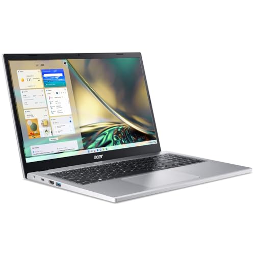 acer 2023 Laptop | Aspire | 15.6" 1920 x 1080 Touchscreen IPS | AMD Ryzen 3 7320U 4-Core | 8GB LPDDR5 | 256GB SSD | Windows 11 Home | Wi-Fi 6 - Bluetooth 5.1-720p HD Camera - Pure Silver