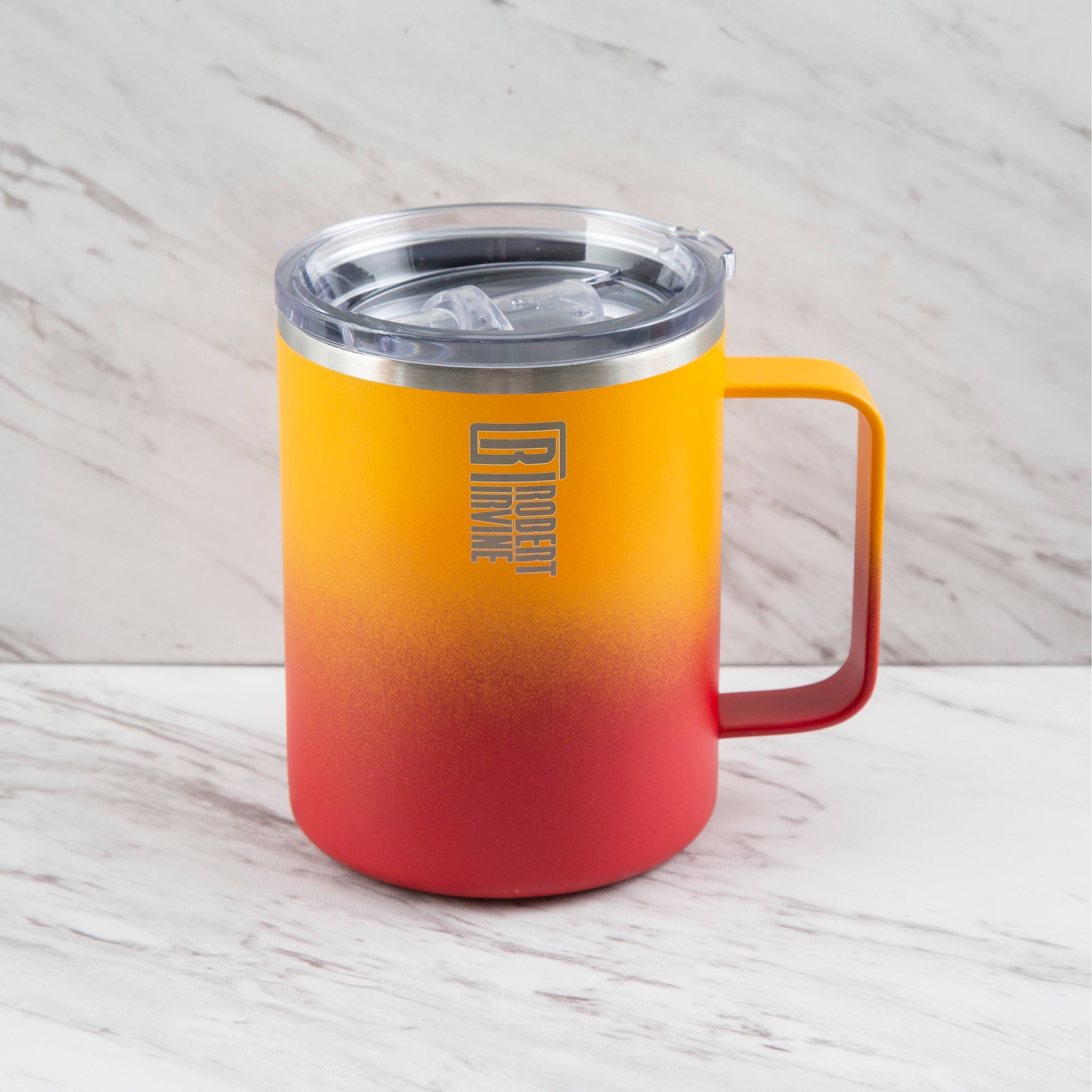 Robert Irvine by Cambridge Insulated Coffee Mugs, Set of 2 - Gray