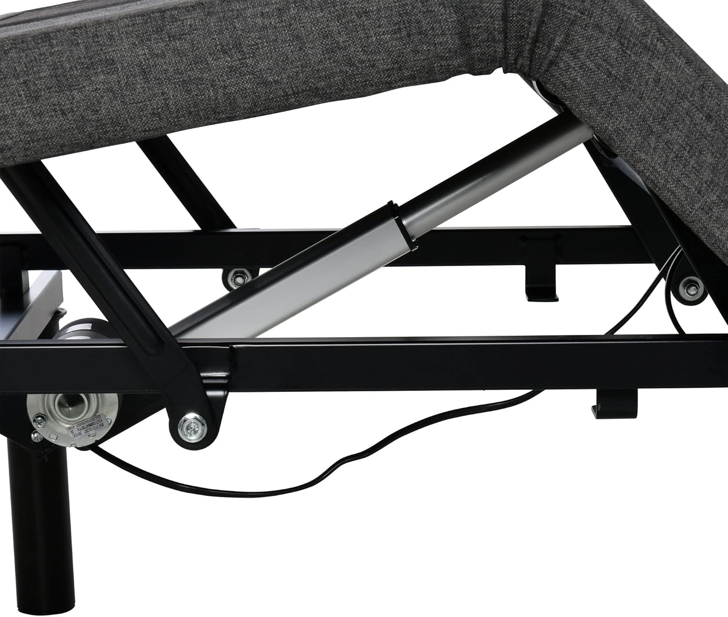 HOMCOM Twin XL Adjustable Bed Frame, Ergonomic Zero Gravity Power Bed Base with Head and Foot Incline, Memory, and Wireless Remote, Gray