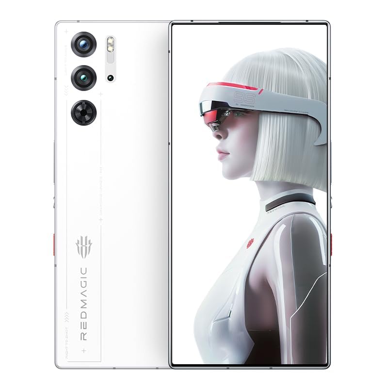 REDMAGIC 10 Pro Smartphone 5G, 144Hz Gaming Phone, 6.85" FHD+, Under Display Camera, 7050mAh Android Phone, Snapdragon 8 Elite, 16+512GB, 80W Charger, Dual-Sim, Unlocked Phone Transparent