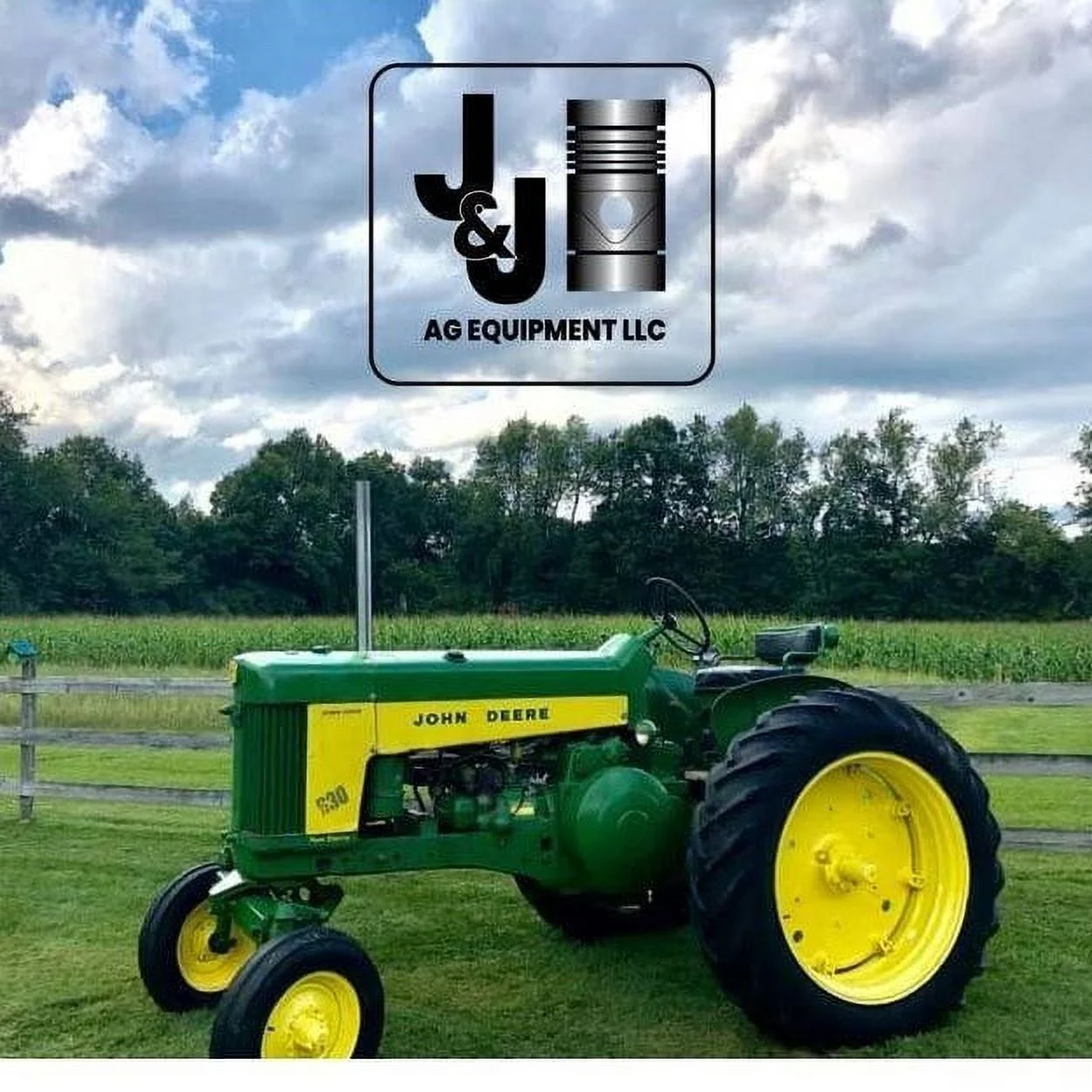 Chrome Exhaust Stack (Straight) w/ Hardware w/out Indentation Fits John Deere Tractor