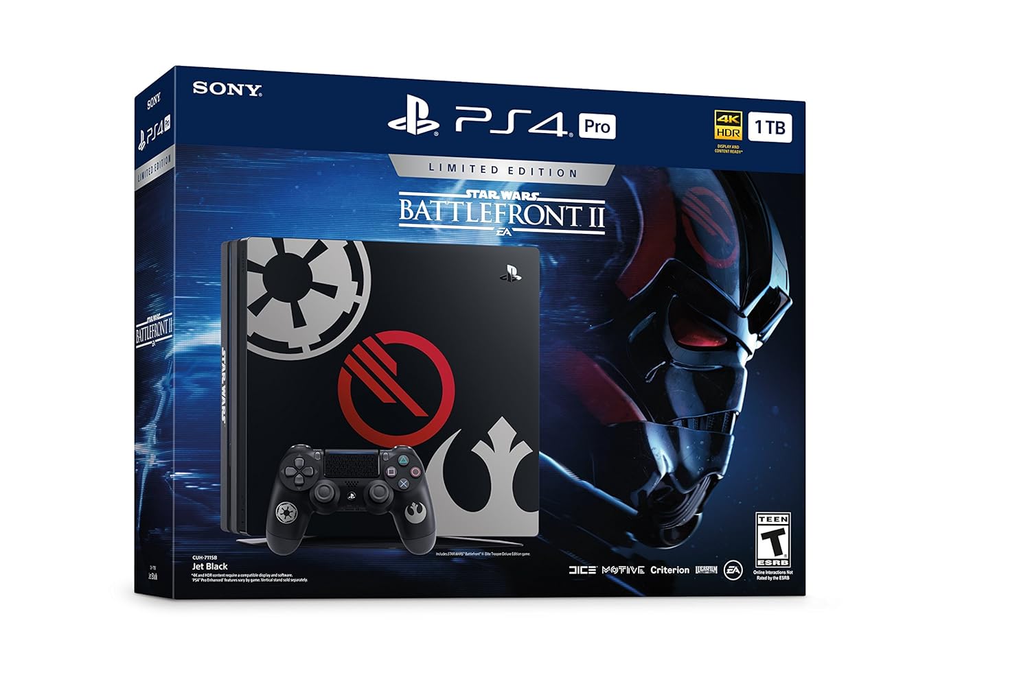 PlayStation 4 Pro 1TB Limited Edition Console - Star Wars Battlefront II Bundle [Discontinued]