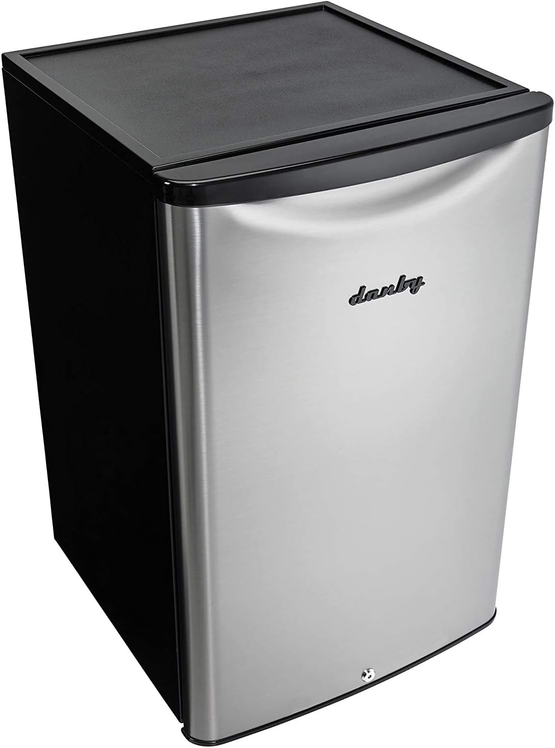 Danby DAR044A6BSLDBO 4.4 Cu.Ft. Outdoor Mini Fridge, IPX4-Rated Stainless Steel Look All Refrigerator for Patio, Cabana, Pool Bar, E-Star Rated, Spotless Steel