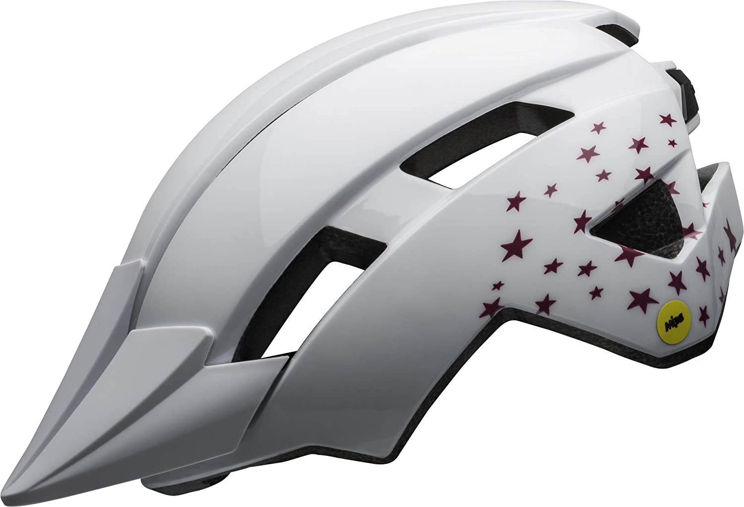 Bell Sidetrack II Youth MIPS Helmet 2021 - Stars Gloss White