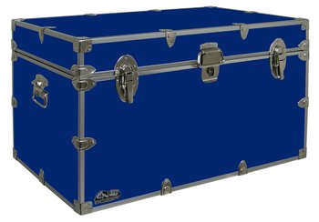 C&N Footlockers - XL Graduate Storage Trunk - Made in the USA - STEEL Footlocker for College Dorm Room & Summer Camp - 32 x 18 x 18.5 Inches (Maroon)