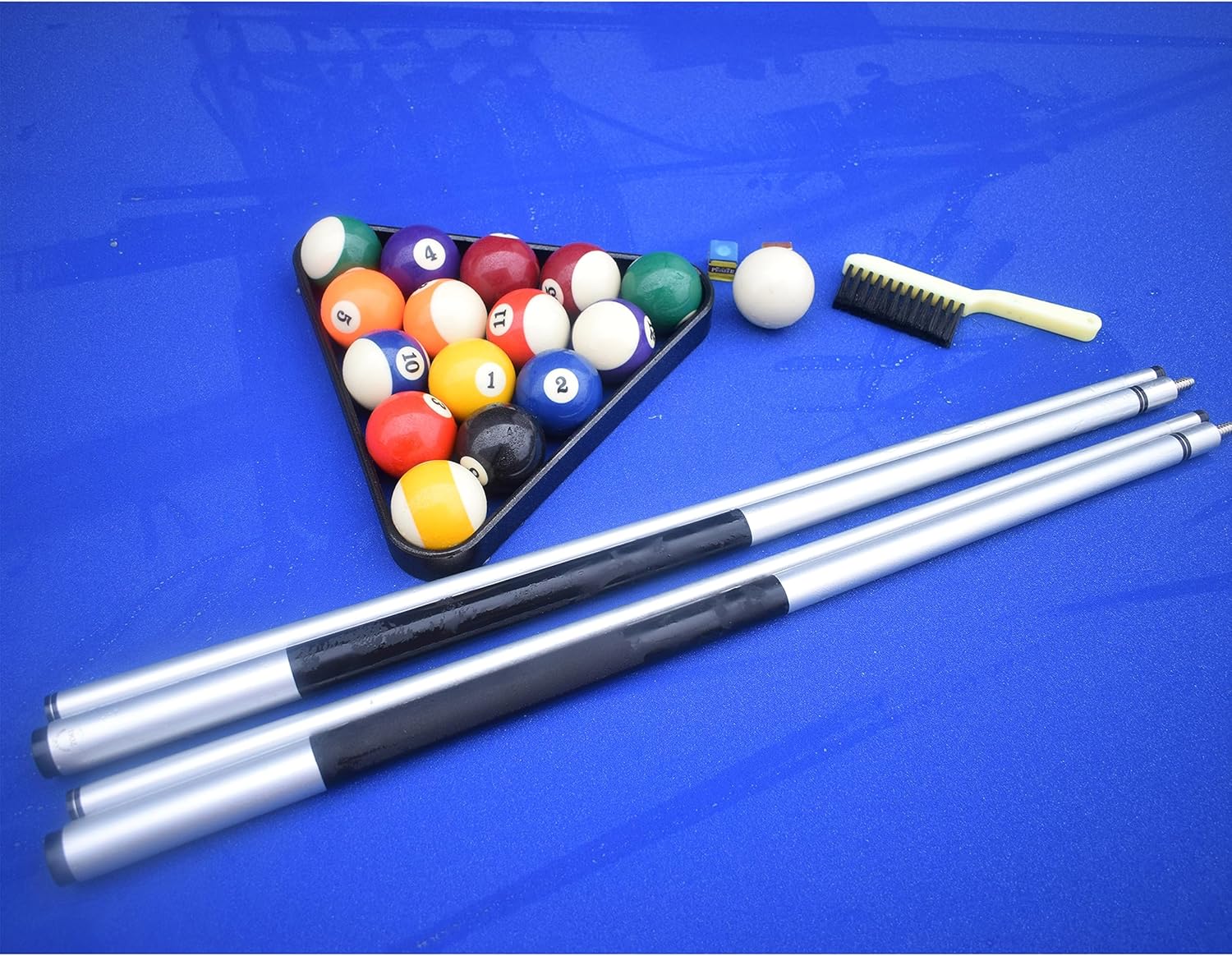Hathaway Alpine 8-ft Outdoor Pool Table with Aluminum Frame and Waterproof, UV-Resistant Felt - Includes Accessories, White