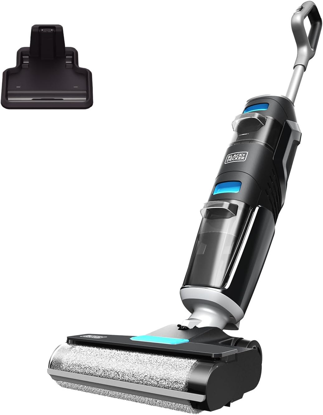 BLACK+DECKER Wet Dry Vacuum Mop Floor Cleaner One-Step Self-Cleaning for Hard Floors Lightweight