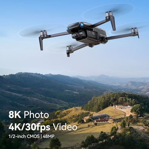 Ruko U11MINI 4K, Drones with Camera for Adults 4K Video 8K Photo, Under 249g, 3-Axis Gimbal EIS, 20000ft FPV Transmission, AI Takeoff/Landing, Auto Return, GPS with Beeper, Beginner (96-Min Flight)