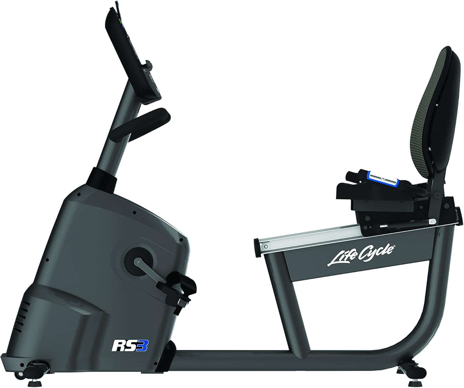 Life Fitness RS3 Recumbent Indoor Cycling Exercise Bike with Go Console