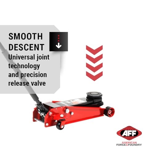 AFF 3.5 Ton Professional Floor Jack - Heavy Duty, Dual Pump - Low Profile Hydraulic Car Jack