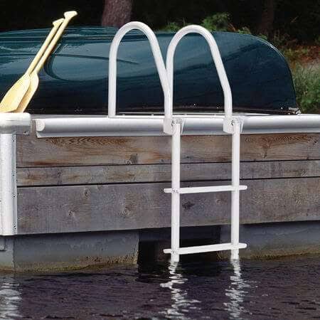 Dock Ladder 4 Step Flip Up - Dock Edge