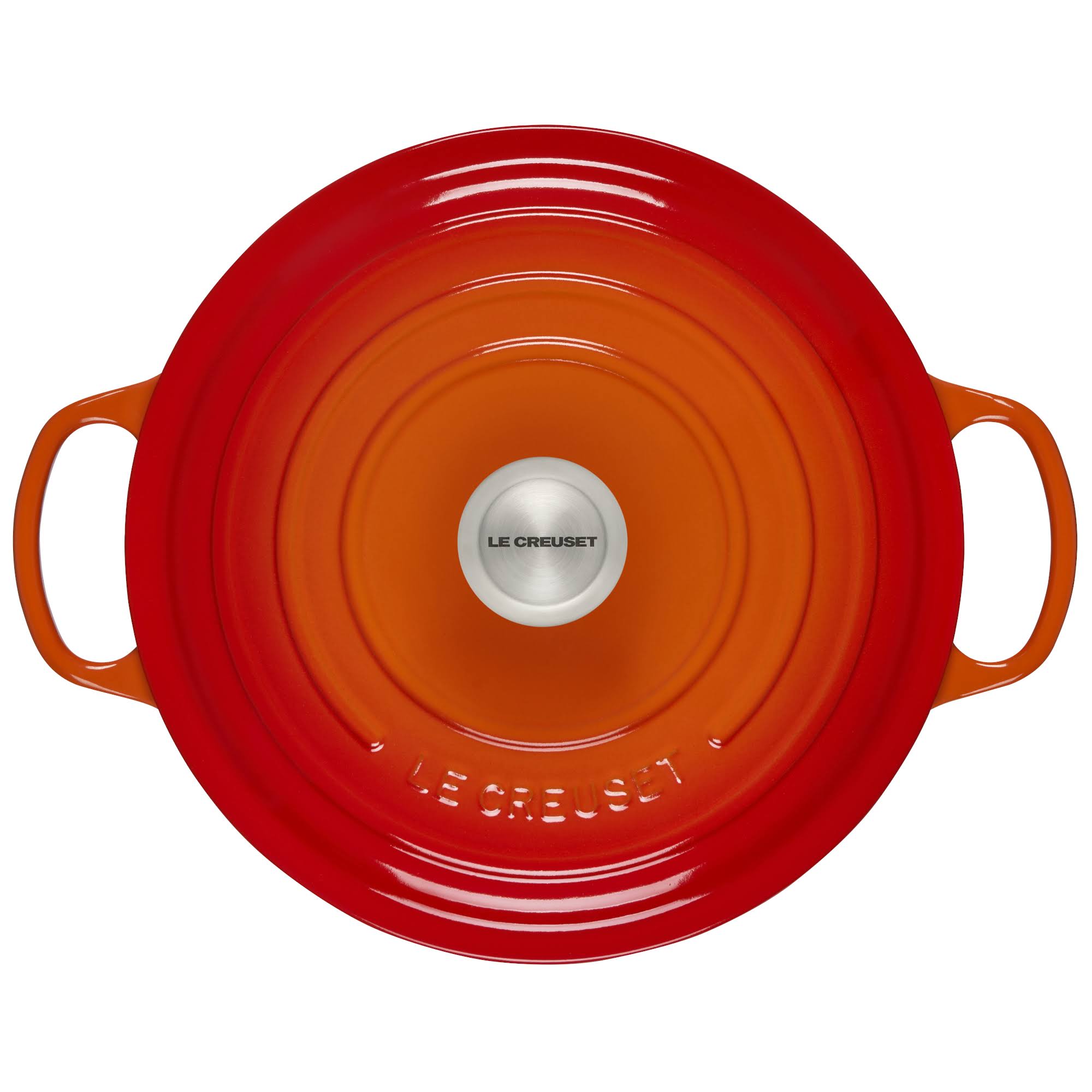 Le Creuset Signature Cast Iron 7.25-Quart Flame Round Dutch Oven