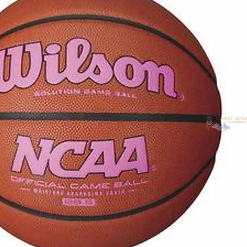 Wilson NCAA Intermediate Size Game Basketball Pink Logo