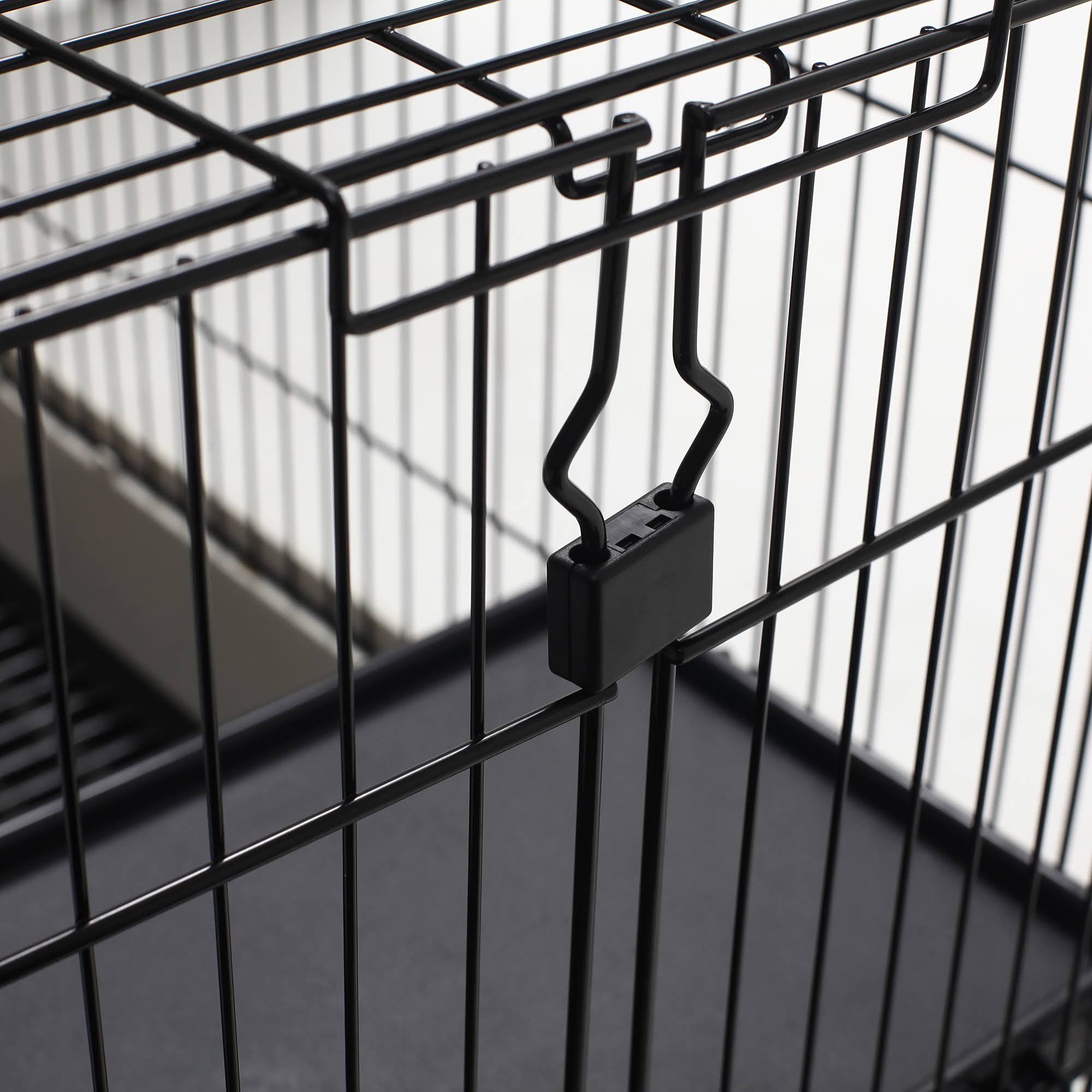 PawHut Metal 4-level Rabbit Cage Indoor Small Animal Hutch