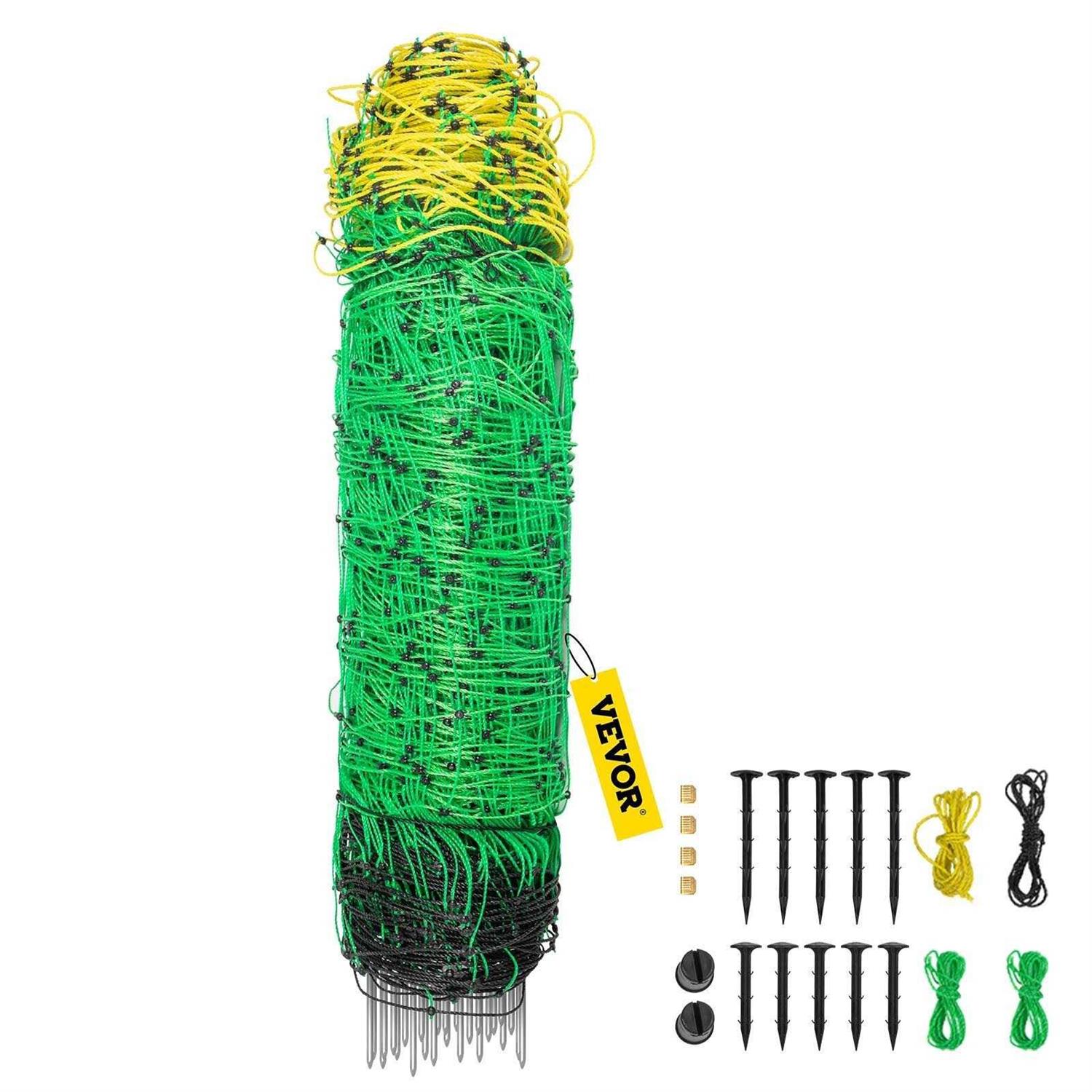 VEVOR Electric Fence Netting H x PE Net Fencing with 14 Posts - Shop Hardware Tools Online Store