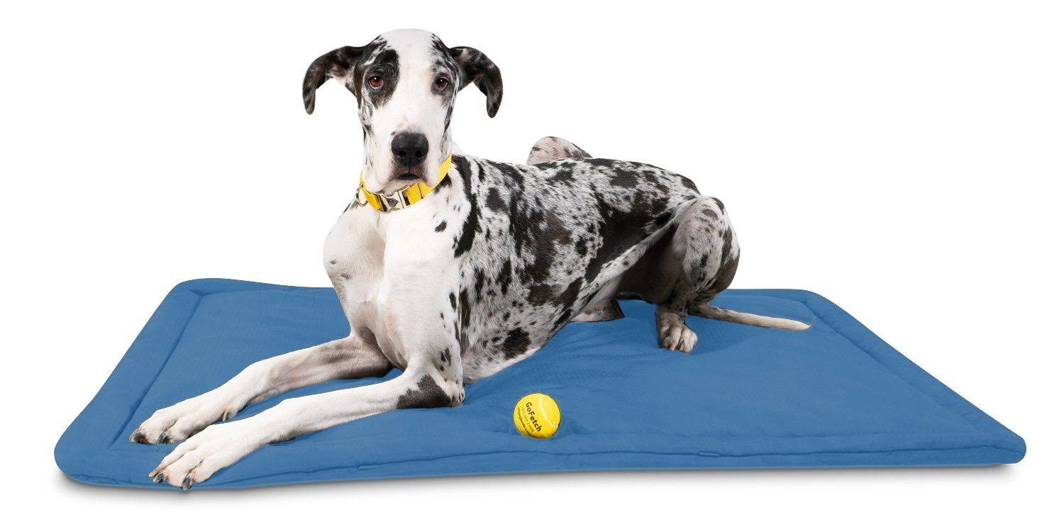 Tough Crate Pad | K9 Ballistics | Chew Resistant and More, Blue / X-Large (47x22x29x22)