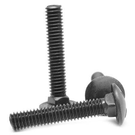 1/4 inch-20 x 1 1/4 inch (FT) Coarse Thread Grade 5 Carriage Bolt Medium Carbon Steel Black Oxide Pk 1250
