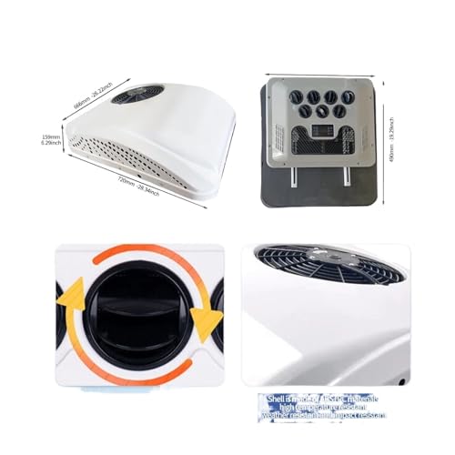 12V/24V Heat&Cool Roof Air Conditioner Electric Cool RV Rooftop Parking Ac Unit For Truck Camper Van Caravans