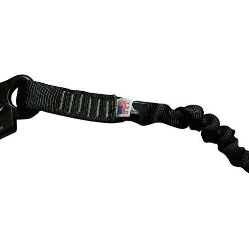 Fusion Tactical 6ft 72x22x1x22 Internal Elastic Bungee Military Police Personal Retention Helo Lanyard with Snap Hook Shackle 23