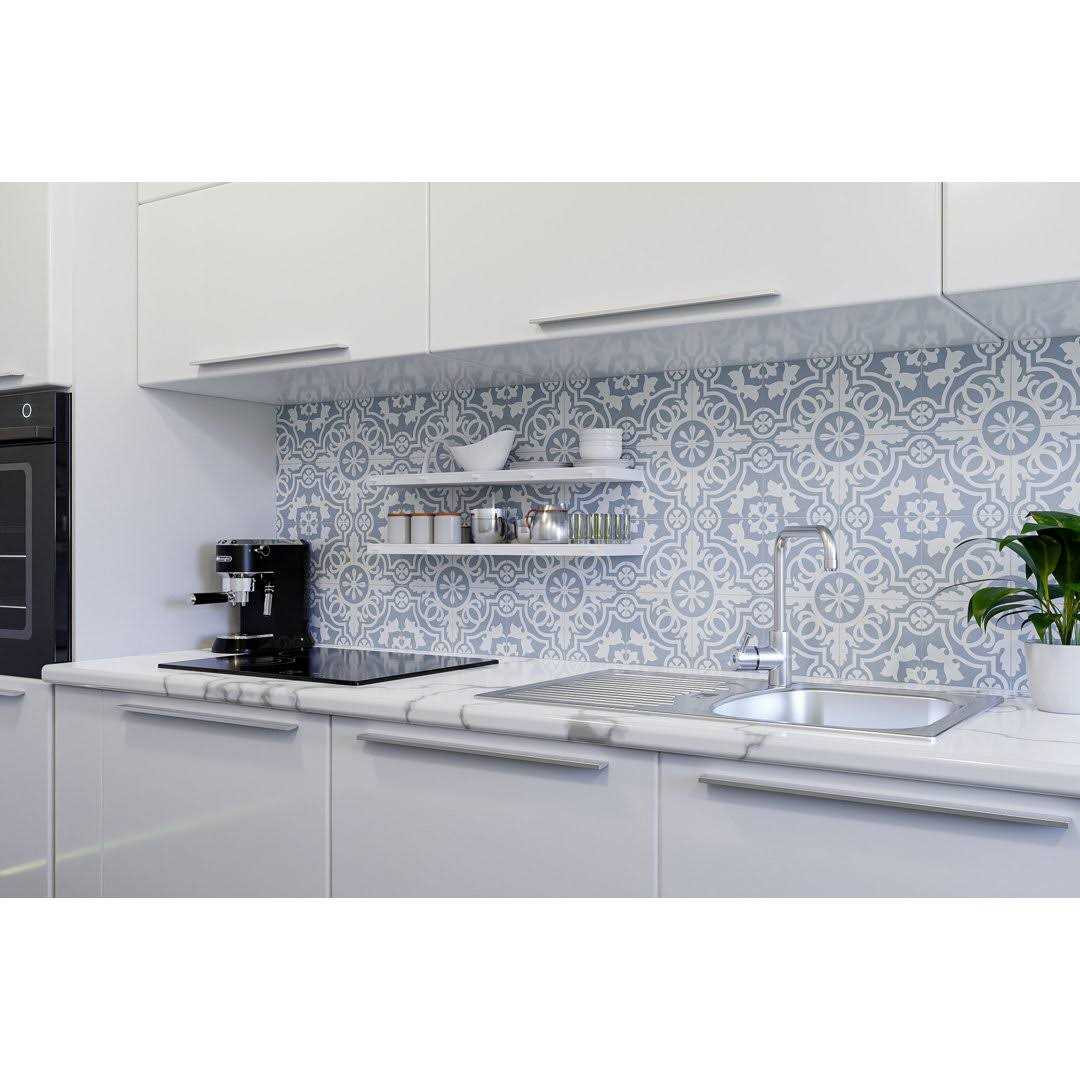 Andova Bliss Tan/White 8 in. x 8 in. Porcelain Matte European Floor and Wall Tile - Shop Hardware Tools Online Store