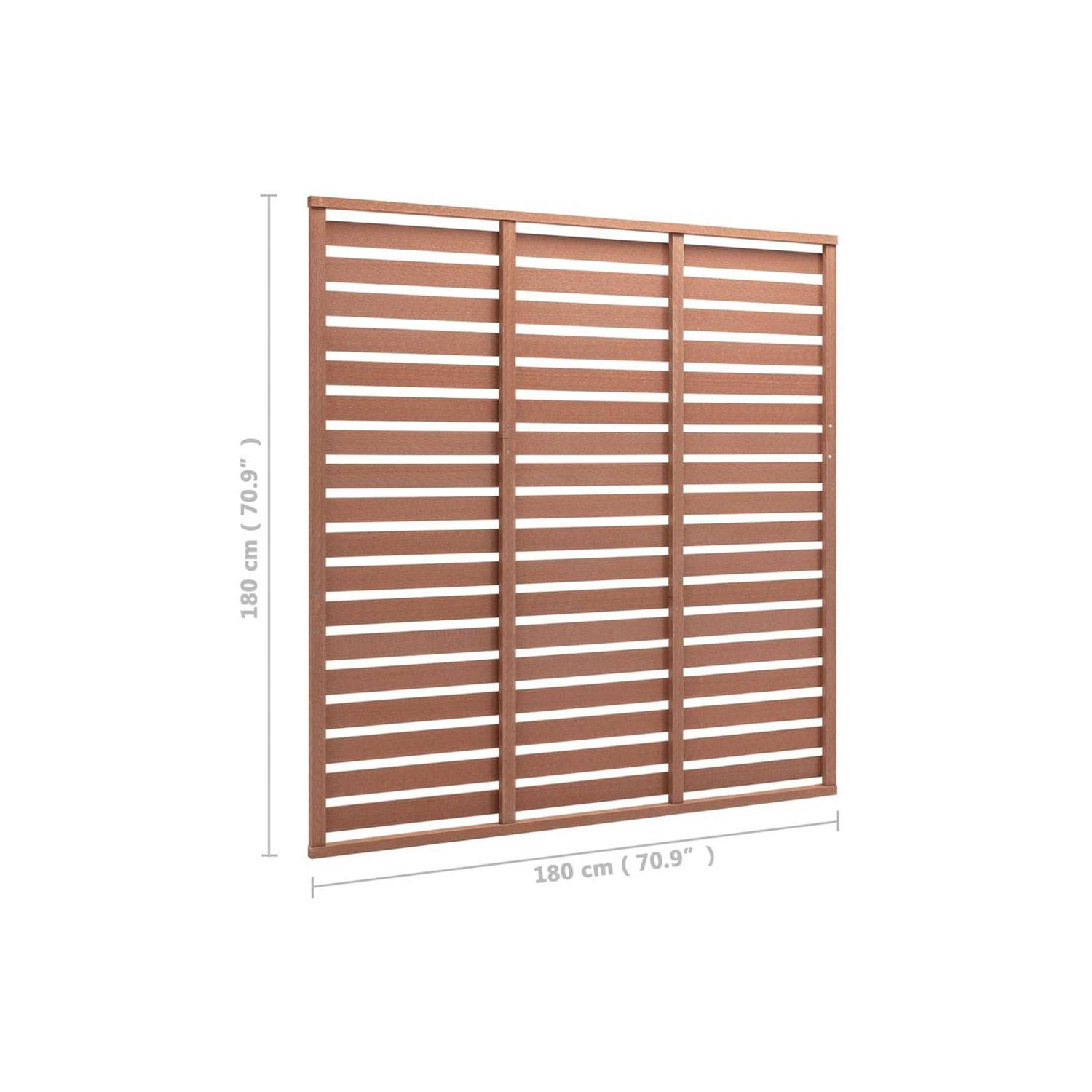 vidaXL Fence Panel WPC 70.9x70.9 - Shop Hardware Tools Online Store
