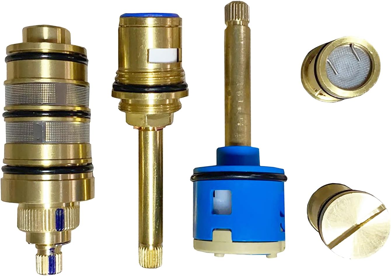 HOMEDEC Thermostatic Shower Valve Cartridge Replacement (4-handle Valve Full Set Backup)