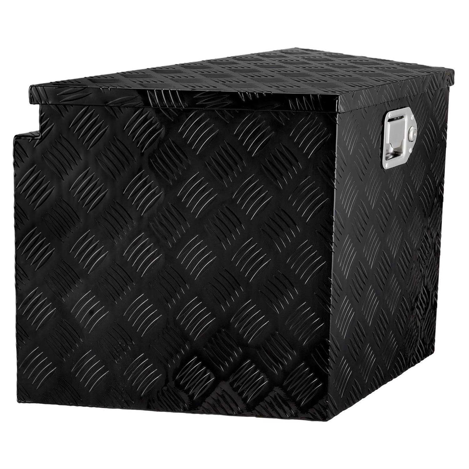 VEVOR Trailer Tongue Box, Aluminum Alloy Diamond Plate Tongue Box Tool Chest, Heavy Duty Trailer Box Storage with Lock and Keys - Shop Hardware Tools Online Store