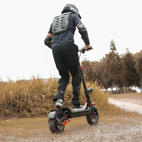 iScooter Electric Scooter Adults, 28/38 MPH Top Speed & 40/50 Miles Long Range Escooter, 10/11" Offroad Pneumatic Tire Scooters for Adults with Cruise Control, Dual Suspensions, Foldable E-Scooter