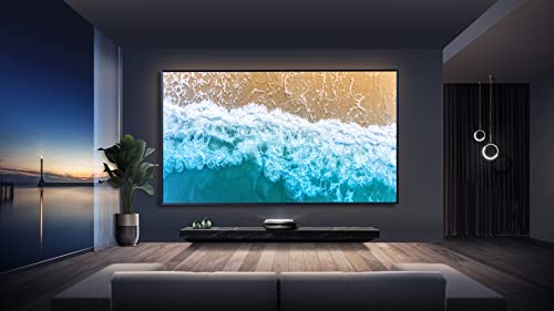 Hisense 4K UHD Ultra-Short Throw Laser TV 100" High Gain ALR Screen, 2700 lumens, Compatible with Dolby Atmos, Google Assistant and Chromecast Built-in, Compatible with Alexa