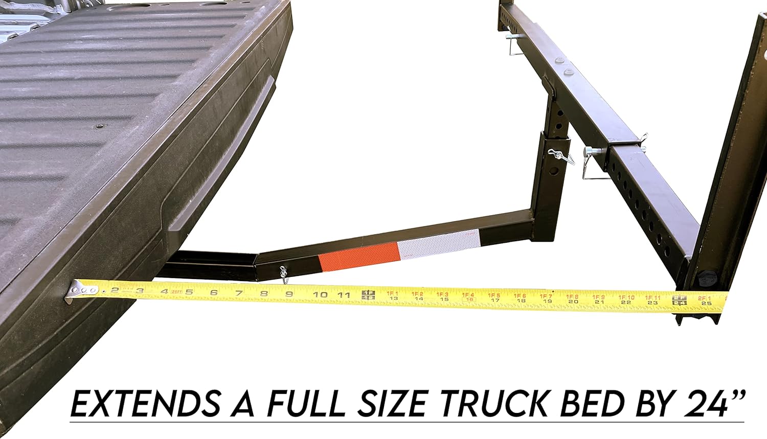 MaxxHaul 70231 Hitch Mount Pick Up Truck Bed Extender For Ladder, Rack, Canoe, Kayak, Long Pipes and Lumber) , Black , 37 x 19 x 3 inches Pack of 2