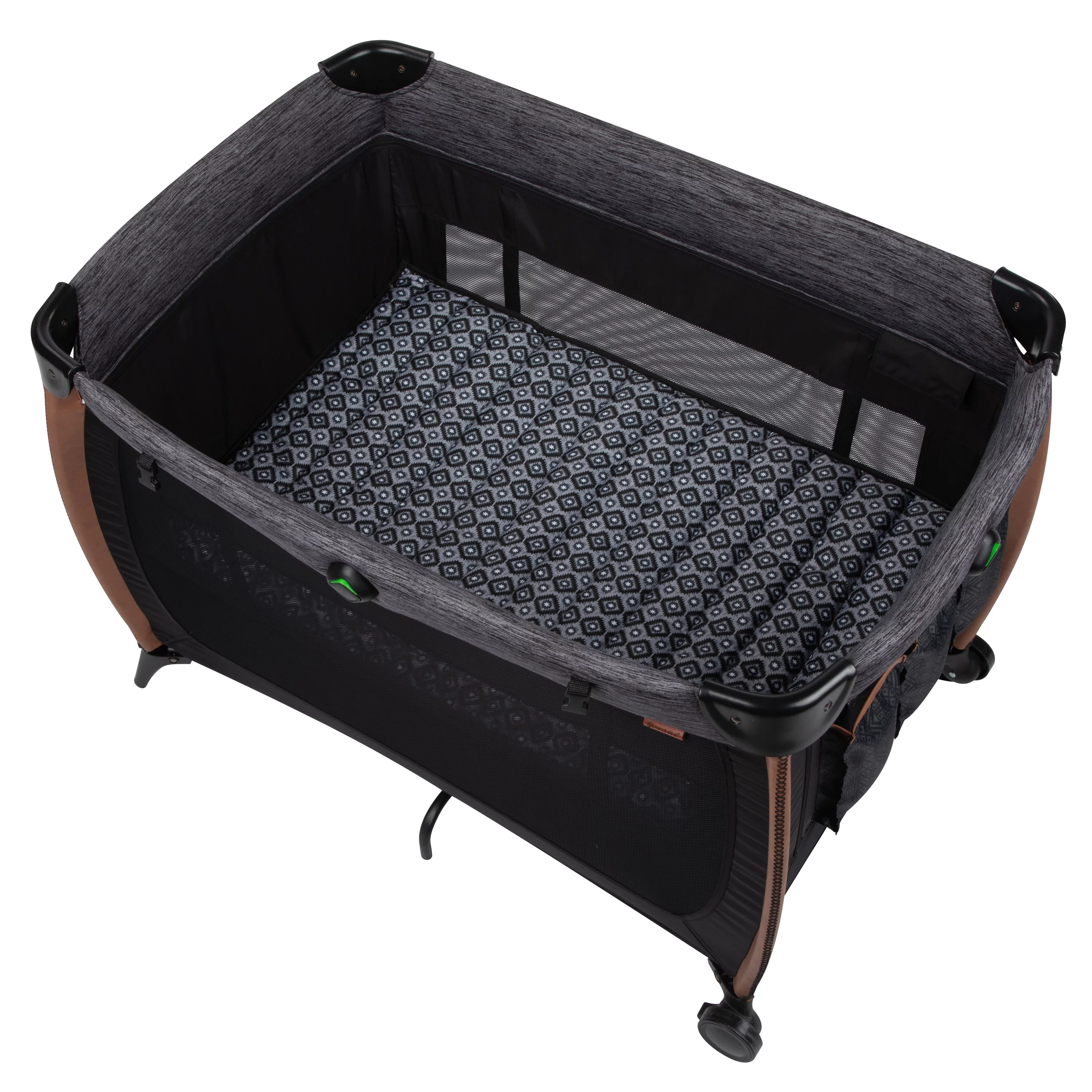 Monbebe Flex Deluxe Baby Play Yard with Bassinet and Changer, Urban Boho