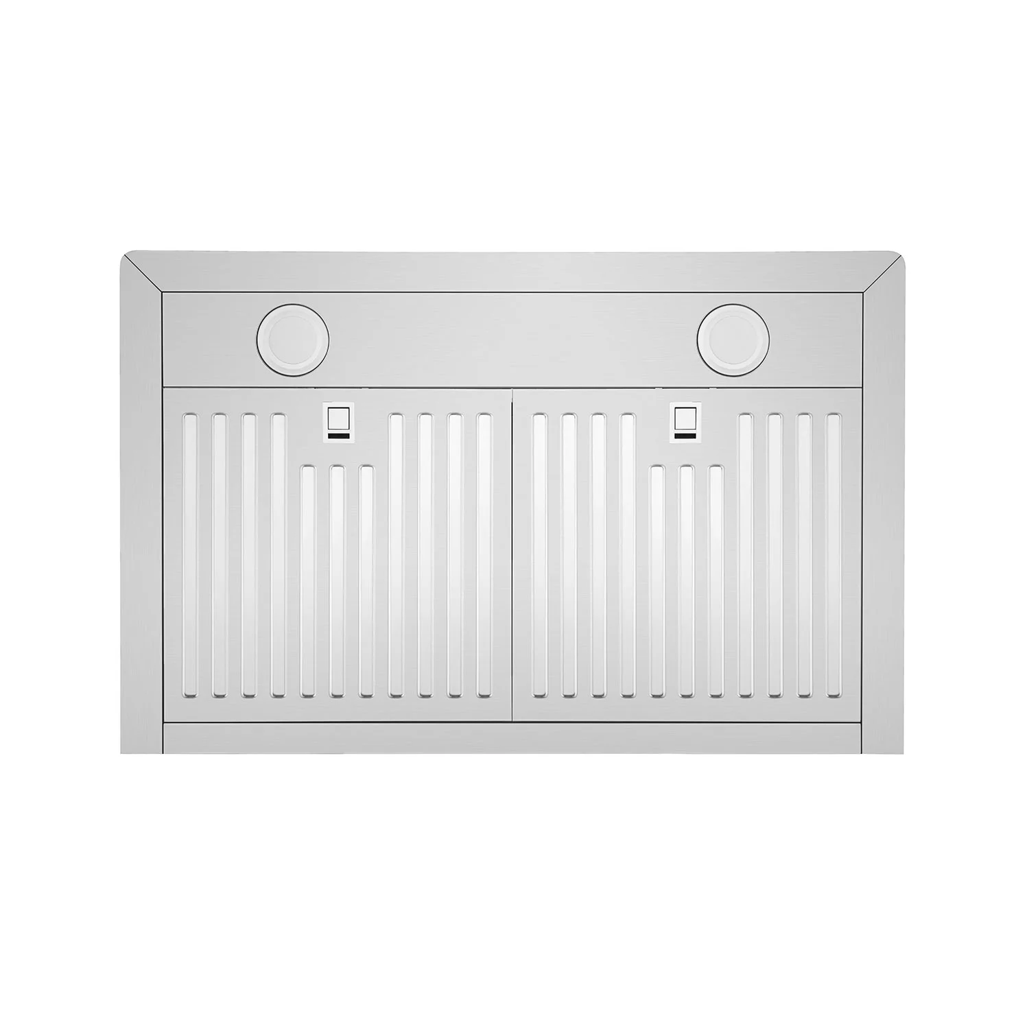 30 in. 400 CFM Ducted Kitchen Wall Mount Range Hood with Light in Stainless Steel