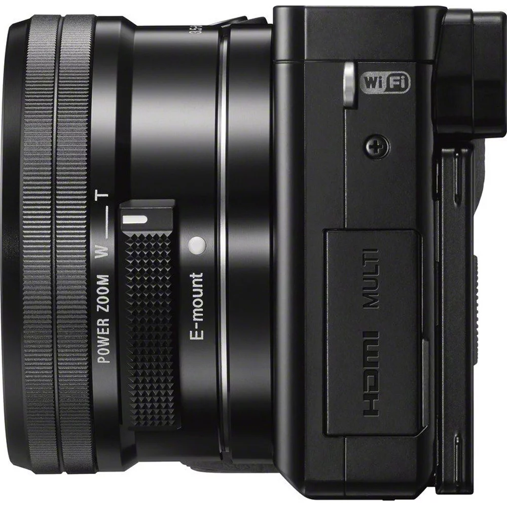 Sony Alpha a6000 24.3MP Mirrorless Camera 16-50mm & 55-210mm Zoom Lens (Black) + 64GB Accessory Bundle + Large Gadget Bag + Extra Battery+Wide Angle Lens+2x Telephoto Lens+Flash+Remote+Tripod