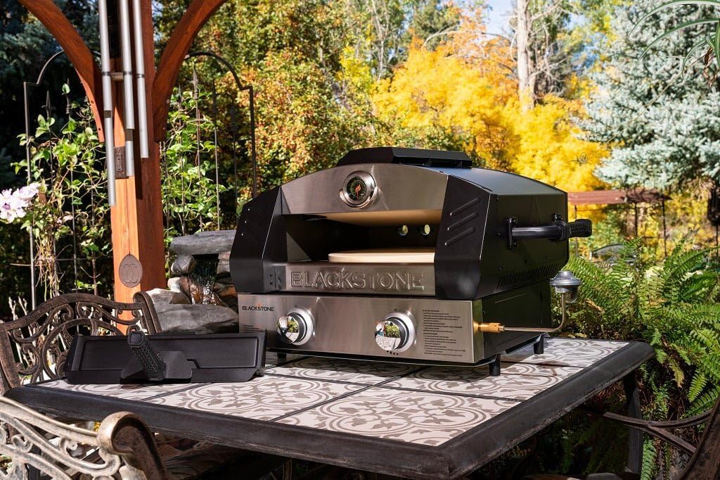Blackstone Pizza Oven Outdoor, Portable Propane Pizza Oven with Pizza Peel, Pizza Cutter, and Wholesalehome Gloves and Cloth