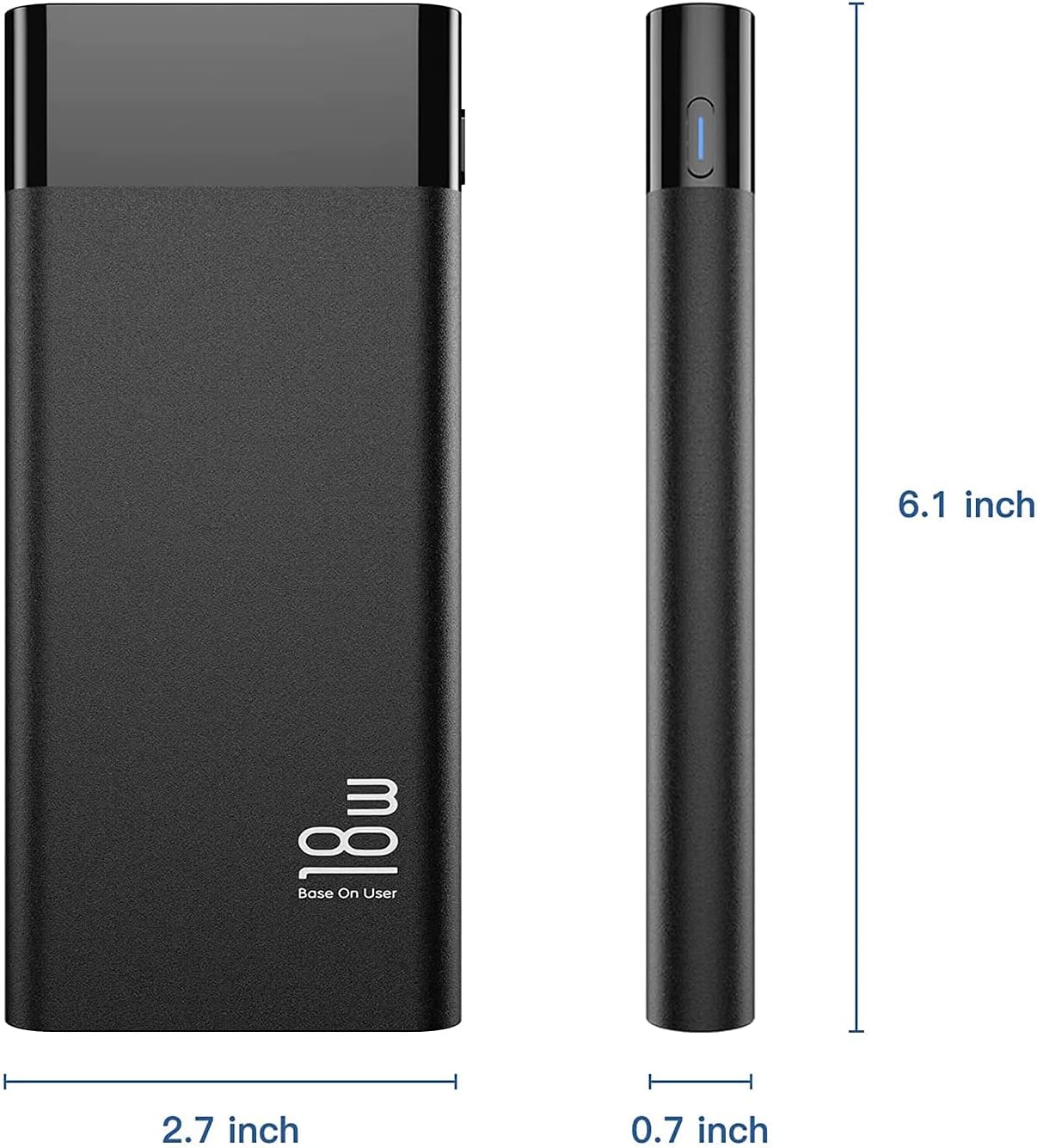 Lizvie 10000mAh Power Bank, Portable Smart WiFi(2.4G only) Camera HD 120 Degree Lens Angle Motion Detection Cam