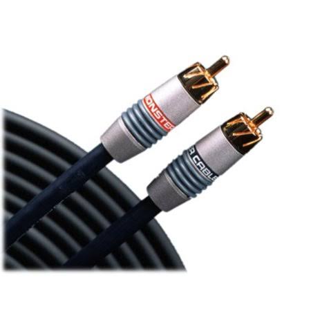 Monster Cable Interlink 400 MKII Advanced Bandwidth Balanced - Audio cable - Black - 6.6 ft - M RCA to M RCA
