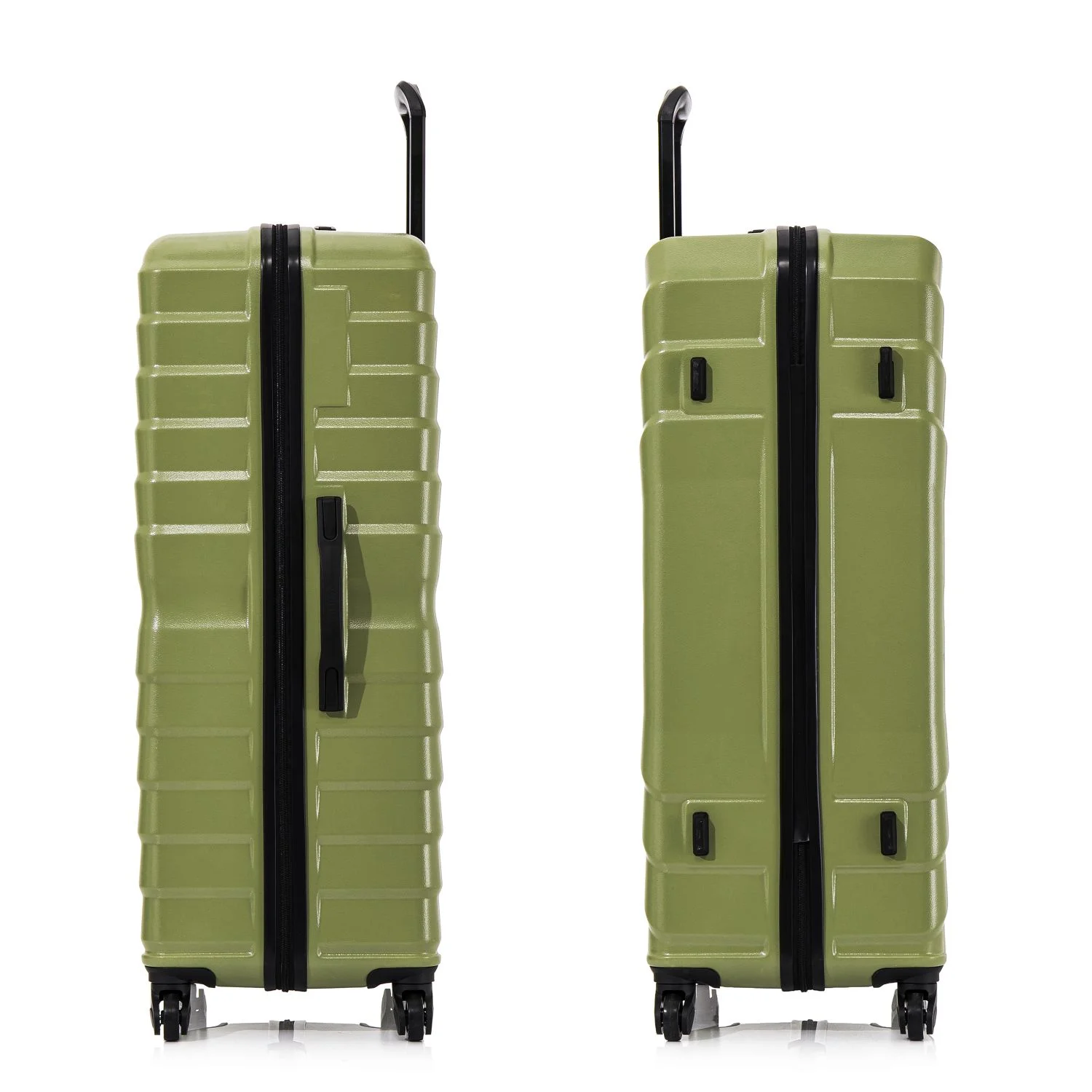 InUSA AURUM 32" Hardside Lightweight Checked Luggage with Spinner Wheels, Handle and Trolley, Green