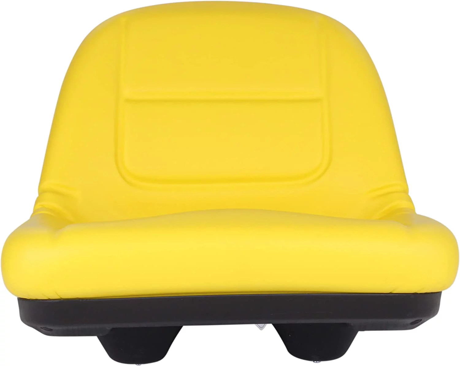 Mower Seat - Fits John Deere E130, G110, L100, L105, L107, L110 - Should Fit AUC11476, GY21210, GY20664 - Compatible With Some John Deere Tractor & Riding Mower Seat (Black & Yellow)