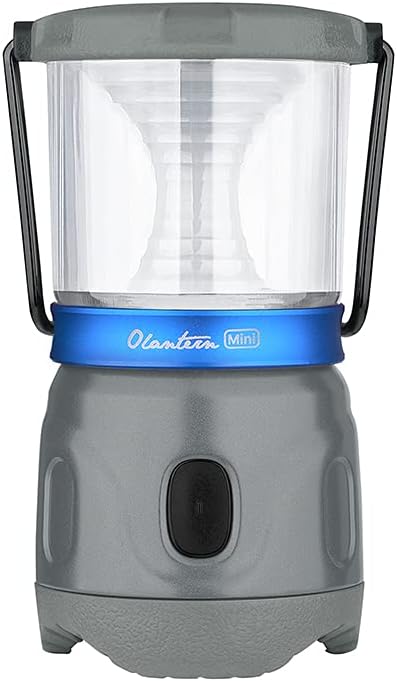 OLIGHT Olantern Mini 150 Lumens LED MCC Rechargeable Lantern Flashlight, 4 Dimmable Modes, 360-Degree Beam Perfect Mini Lantern for Hunting, Camping, Fishing, Emergencies, Home（Basalt Grey)