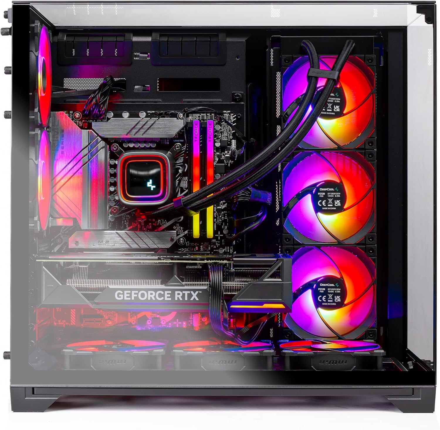 Skytech O11V Gaming PC Desktop, Ryzen 7 7700X 4.5 GHz (5.4GHz Turbo Boost), NVIDIA RTX 4070 Ti Super 16GB GDDR6X, 1TB Gen4 SSD, 32GB DDR5 RAM 5600 RGB, 750W Gold PSU, ARGB AIO, Wi-Fi, Win 11 Home
