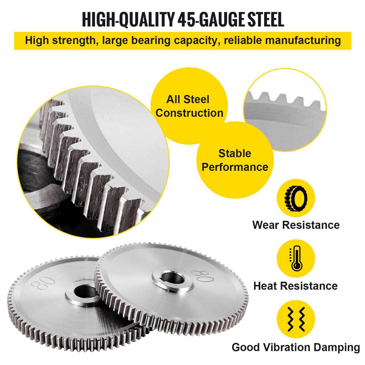 VEVOR 27PCS Metal Lathe Gears Precise Mini Lathe Replacement Gears including Box Gear Set - Shop Hardware Tools Online Store