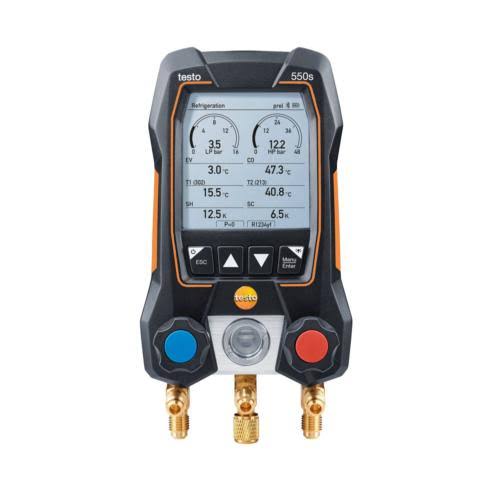 Testo, 0564 5505 01, 550s Smart Kit, Digital Manifold with HOSES