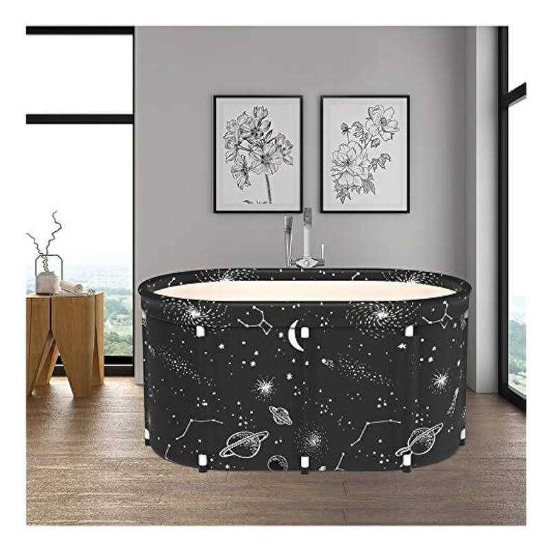 40 Portable Foldable Bathtub Soaking Bathing Tub for Adults Separate Family Bathroom SPA Tub with Drain - Shop Hardware Tools Online Store