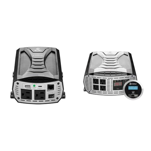 Cobra PRO 2500W Professional Grade Power Inverter, Portable – 2500-Watt Car Charger, 4 Grounded AC Outlets, 2 Fast Charge USB Ports and Remote Controller (CPIALCDG1) Compatible