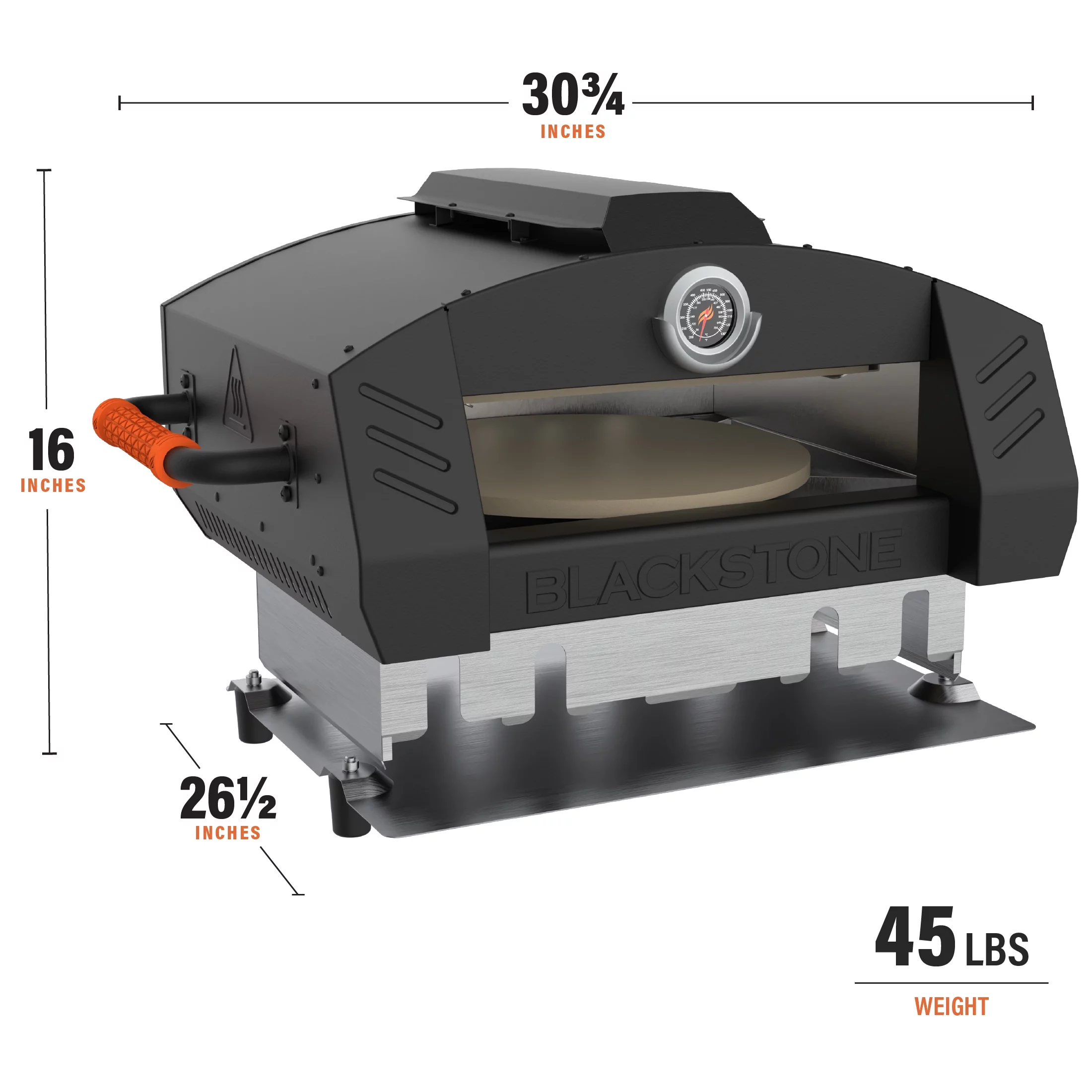 Blackstone 22 On-the-Go Pizza Oven Conversion Kit with 15 Cordierite Stone