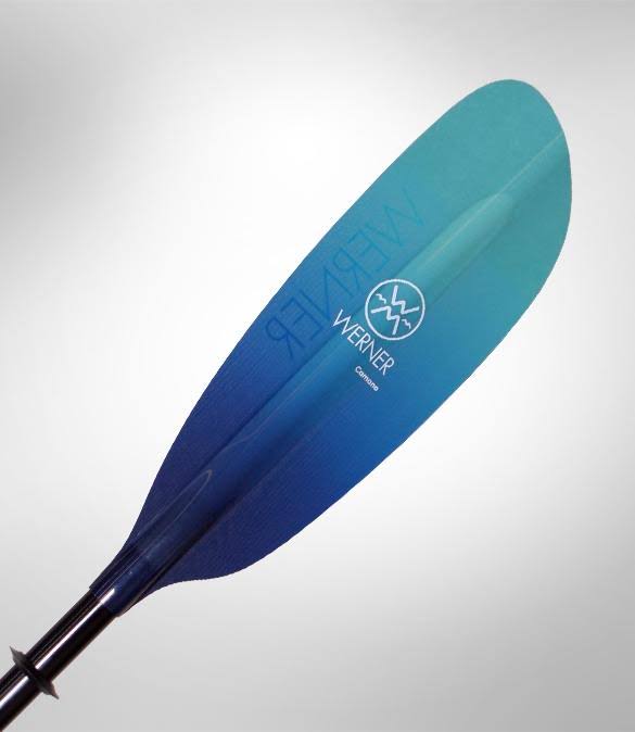 Werner Camano Fiberglass Kayak Paddle Straight Shaft