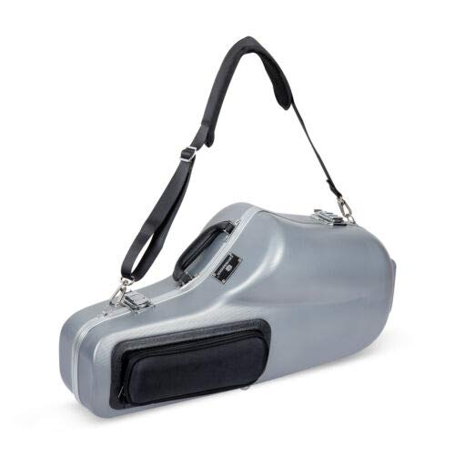 Crossrock Rectangular Alto Saxophone Case with Single Shoulder Strap-Blue(CRA862ASBL-R)